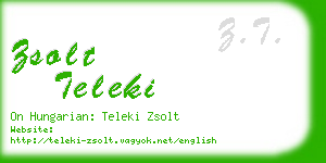 zsolt teleki business card